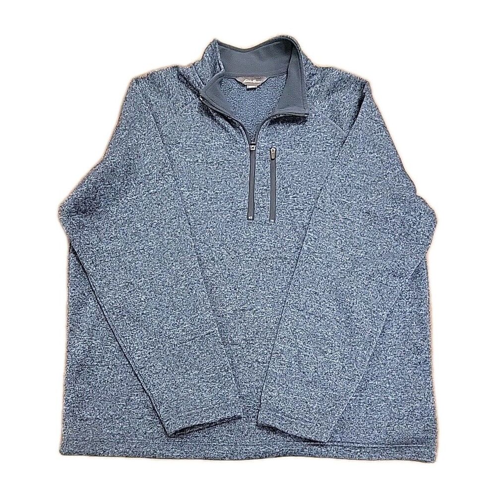Eddie Bauer Jacket Mens Blue 1/4 Zip Pullover Lightweight XXL